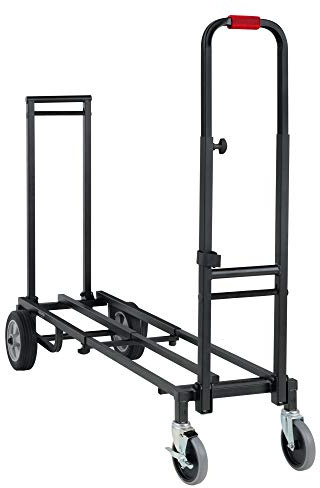Stagecaptain SCS-80 MKII Sherpa Transportwagen - Sackkarre - Länge: 84 bis 126,5 cm - Höhe: 116 cm - Antirutschband auf Ladefläche - Belastbarkeit: max. 150 kg - Gewicht: 13,8 kg - schwarz