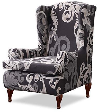 PETCUTE Ohrensessel Husse Ohrensessel Bezug Stretch Sesselhussen Sessel Bezug Husse für Ohrensessel Antirutsch Spandex Sesselbezug