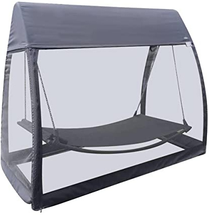 Hespéride - Hamaca con Red antimosquito Trinidad Gris Oscuro - 233 x 139 x 200 cm