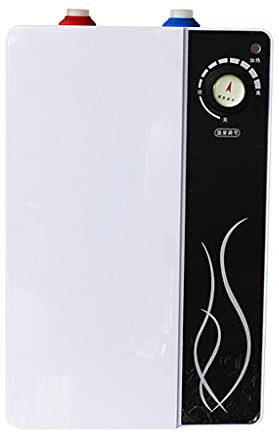 Mini Eléctrico Calentador de Agua Caliente 8L 1500W Tanque de Almacenamiento Calentador Instantáneo Apagado Automático Sistema de Agua Caliente para Cocina Bajo Lavabo
