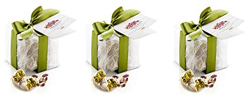 Brontedolci Dolcetti al Pistacchio - Juego de 3 dulces navideños con pistachos (150 g)