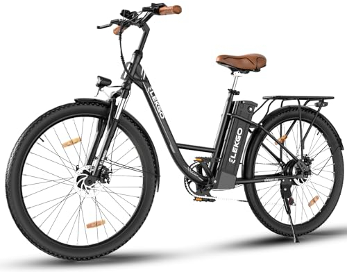 ELEKGO 28 Zoll E-Bike Elektrofahrrad, 7-Gang-Getriebe, 36V Abnehmbarer Akku, City Bike mit Geschwindikeit bis 25km/h,LCD-Display,Ausgestattet mit stoßdämpfenden Gabeln