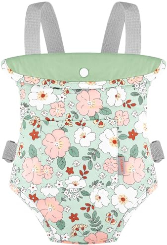 GAGAKU Puppentrage Puppen Kinder Puppenwagen ab 3 Jahre Tragetuch Baby Tragegurt Zubehör 100% Baumwolle - Grün