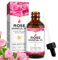 Huile Essentielle Rose 60 ml, Sérum Rose avec Serum Vitamine C pour Hydrate et Anti-âge pour les Visage Soin Anti-âge, Peau, Naturelle Hydratante et Nourrissante
