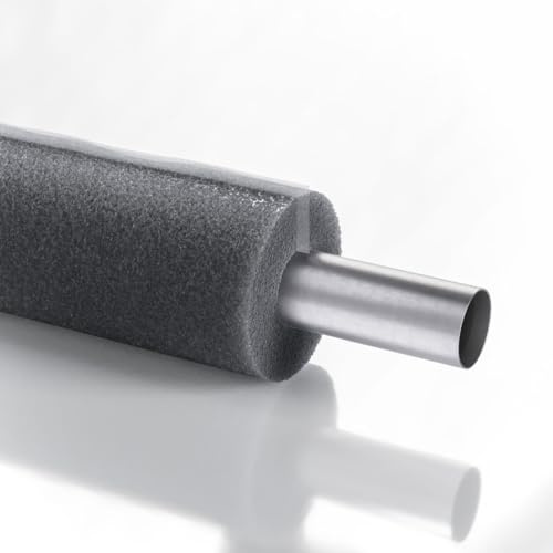 Bauhandel24-10 x 1m Rohrisolierung selbstklebend Schaumstoff Rohr Isolierung Heizungsrohre 20 mm Isolierstärke | Ø 15 mm Rohrdurchmesser
