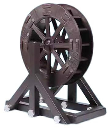 Fontana A Ruota Idraulica, Fontana A Ruota Idraulica Indipendente, Fontana Ornamentale A Cascata For Esterni E Interni, For Giardino, Cortile, Laghetto, Cortile(27cm/10.6inch)