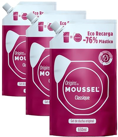 Moussel Gel de ducha Classique Ecopack 650 ml (Paquete de 3)
