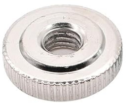 2 Stück - 10 Stück M2 M2,5 M3 M4 M5 M6 M8 M10, schwarz verzinkter Kohlenstoffstahl, gerändelt, handfest angezogene Rändelmutter(Nickle plated,M3 20pcs)