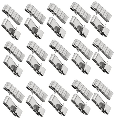 MUCKLILY 30stücke Edelstahl-kabelclips Kabelmanagement Für Solarmodule Anhängerrahmen Und Booten Drahtklammern Für Außenbereich Hochleistungs-seilklemme Solarkabelclip Rahmendrahtclips