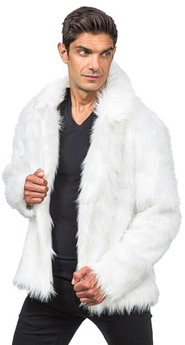 Chaks - Cappotto in pelliccia sintetica, giacca corta in pelliccia