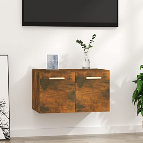 LLEZKBR Armoires et rangements-Armoires de rangement et casiers-Armoire murale Chêne fumé 60 x 36,5 x 35 cm Bois d'ingénierie