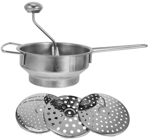 MOTHNUR Schiacciapatate Manuale in Acciaio Inossidabile da Multiuso per Patate e Verdure Impugnatura Ergonomica