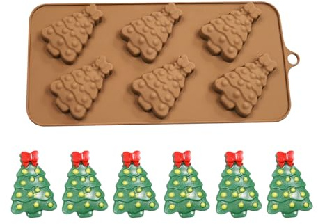 Schokoladentafel-Formen – 6 Mulden, weihnachtliches Werkzeug, Silikon, große Süßigkeitenbar-Form, für Party, Geburtstag, Backen, Dessert, Zuhause, Festival, Kochen, Urlaub, Küche, Feier