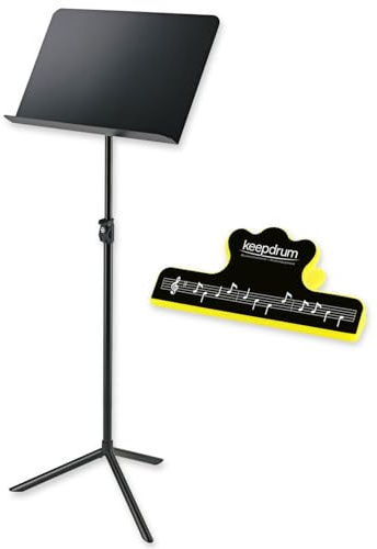 K-M 11930 Pupitre d'orchestre avec pince pour partitions Keepdrum