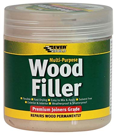 Everbuild Mehrzweck-Holzspachtel - für den Innen- und Außenbereich geeignet - schleifbar - weiß - 250ml