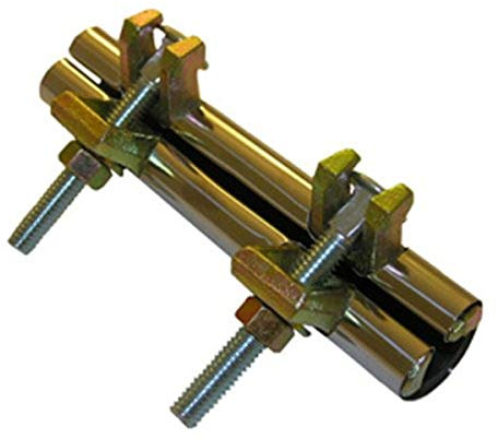 LASCO 13-1328 Stainless Steel One-Piece Pipe Repair Clamp with Two Bolt, 6-Inch