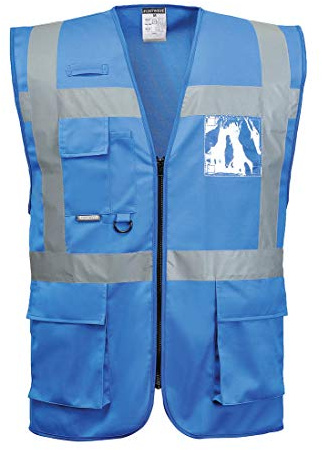 Portwest Iona Gilet Executive, Couleur: Bleu Royal, Taille: M, F476RBRM