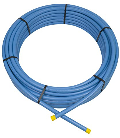 Polypipe 25 metre Roll of 25mm Blue Water Mains Service MDPE Pipe 2525BU