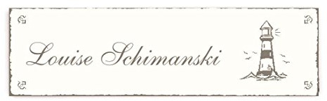 Selbstklebendes Namensschild « LEUCHTTURM 01 » Türschild mit persönlichem Wunschnamen und Motiv - Klingelschild Name - Nordsee Ostsee Möwen