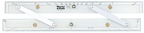 Weems & Plath Righello parallelo per navigazione marina (bracci in alluminio, 38,1 cm)