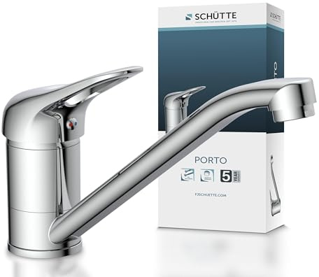 SCHÜTTE PORTO Spültischarmatur, Küchenarmatur 360° schwenkbar, Chrom