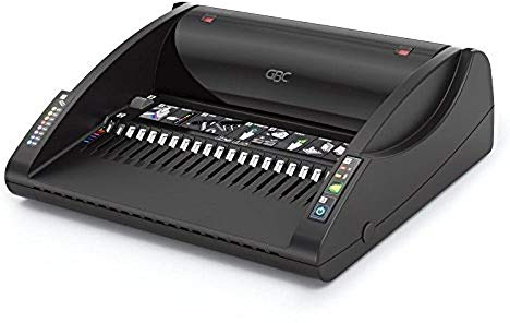 GBC CombBind C200E bindningsmaskin, elektronisk stansning, 15 ark stansningskapacitet, 330 ark bindningskapacitet, A3 och A4, svart, 7101045UK