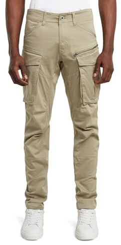 G-STAR Pantalones Rovic Zip 3D Regular Tapered para Hombre, Beige (Dune D02190-5126-239), 33W / 32L