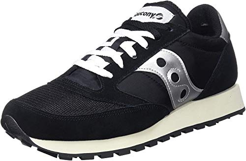 Saucony Jazz Original Vintage, Sneaker Uomo, Black Silver White, 42.5 EU