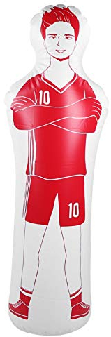 Training Dummy, 40x160cm PVC Boxing Aufblasbarer Tumbler Dummy Boxsack Soccer Dummy, für Männer Frauen(red)
