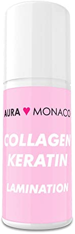 AURA Monaco | Lash & Brow Keratin Laminierung – Pflegendes Serum mit Keratin, Collagen & Seidenproteinen für Wimpernlifting & Browlifting, 5 ml Pumpspender, Rosa, Bis zu 25 Anwendungen