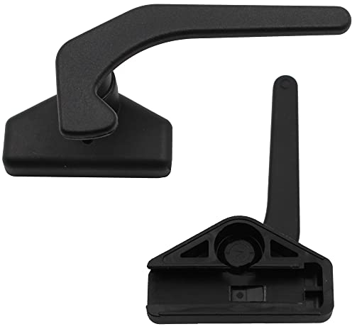 Fenstergriff Fenster Verriegelung Riegelverschluss Wohnwagen Wohnmobil Caravan Polyplastic Einschubvariante schwarz