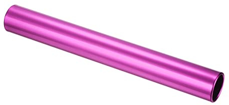 PATIKIL Staffetta Pista Bastone, Alluminio Lega Tubo Campo Corsa Corsa Bastone per Esterni Atletica Sport Gioco Strumento, Rosa