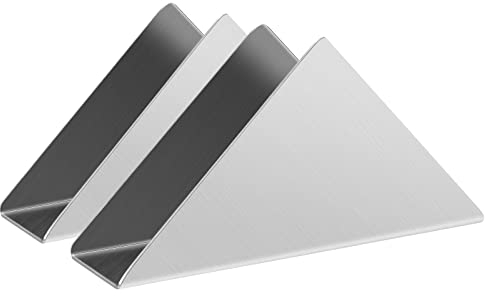 luvtree Esstisch-Serviettenhalter aus Edelstahl,Freistehender Tischtuchspender,Tischständer Freistehender Serviettenspender,Taschentuchspender,Cocktail-Serviettenspender.Silber.2Stück