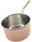 CREARTISTIC Pentola in Rame Stagnato 16x9,5 cm 1.5 L - Con Manico in Ottone, Pentolino per Latte, per Ragù ed Altri Sughi, Fatto a mano - 100% Made in Italy