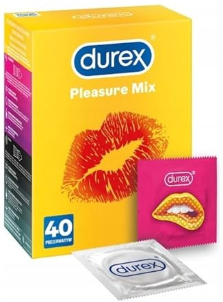 Durex Pleasure Mix Kondome 40 Stück, Pleasuremax, Intense ...