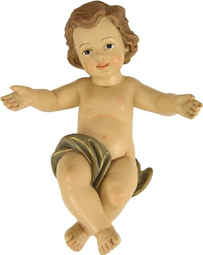 FADEDA Jesuskind/Höhe:21 cm/handbemalt/detailgetreue Krippen Figuren - Weihnachten Tisch Dekoration Krippe Zubehör