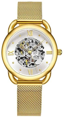 Stuhrling Original Herren Analog Automatik Uhr mit Edelstahl Armband M12667