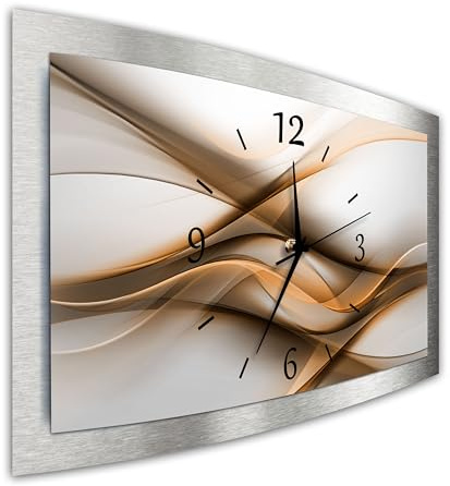 Bilder-Manufaktur bm 3D Funk Quarz Quarzwanduhr Wanduhr Funkwanduhr Funkwanduhren Funkuhr Funkuhren kein Ticken lautlos geräuschlos leise modern ohne Tickgeräusche Gross XXL MF6-3D-10439a-funk