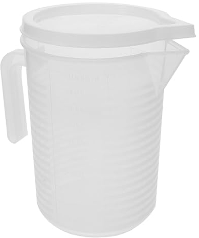 Zerodeko Misurino Trasparente Con Coperchio Da Tazza Multiuso Per Latte Succo e Dessert Utensile Da Cucina Pratico e Riutilizzabile Per Misurazioni Accurate