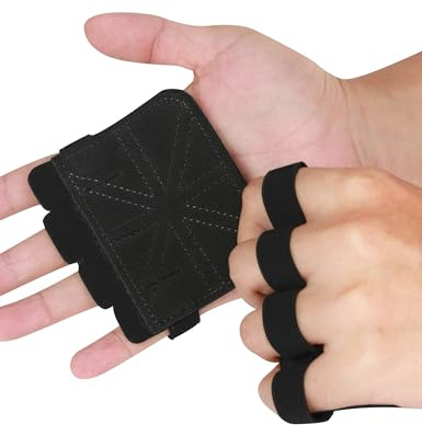 KUTOOK Fitnesshandschuhe Kraftsport Gym Griffpolster Griffpads Herren Damen Fitness Handschuhe für Krafttraining Gewichthebe Klimmzüge Crossfit Trainingshandschuhe