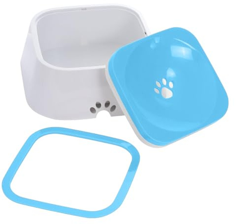 Großer Wassernapf für Hunde, Wassernapf für Hunde, tropffreier Wasserspender | Wasserspender für Haustiere, Wasserschale für Hunde, ohne Spritzer, Hundetränke, Man