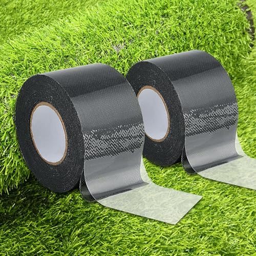 Double Sided Artificial Grass Turf Tape 2 Packs 2 Inch x 16.5 Feet Strong Viscosity Self Adhesive Grass Rug Tape Artificial Turf Seaming Tape for Lawn Garden Turf Tape (2)