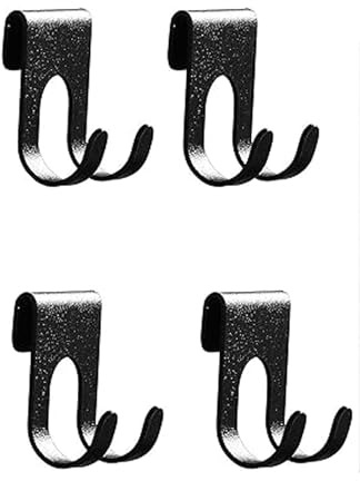 JWCE. Shower Caddy Hook Razor No Drill Shower Hanger for Hanging Loofah, Towels,Razor Hook Bathroom Office Storage Rack Hanging Bathroom Kitchen Scissors holder-4pcs Black