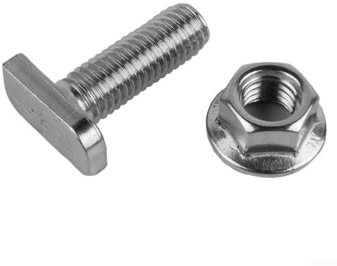 Reliable M8 Hammer Head Screw and Nut Set Includes 20 Pieces Made from 304 Stainless Steel (M8*35)
