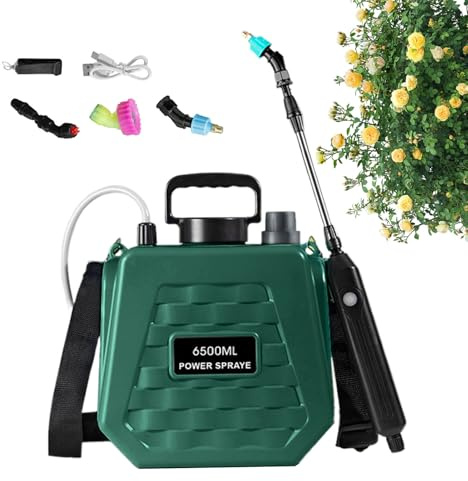 Miyanvuo Zaino Sprayer Elettrico - Spruzzatore Zaino per Giardino alimentato a batteria | Tanica Ricaricabile per Fertilizzante con due Velocità Regolabili per Agricoltura Giardino Cortile Cura delle