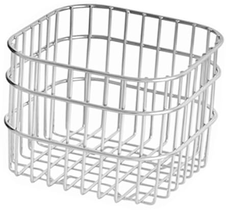 WEKADRIN Panier de Rangement Carré Panier Multifonction en Acier Inoxydable 304 Facile à Déplacer, Gain de Place, Grand Modèle Cuisine pour Fruits et Légumes