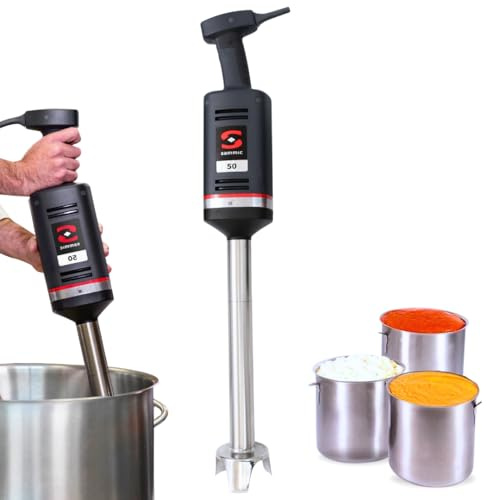 YOMMAK Batidora de Mano XM-52 Sammic – 570W Batidora Industrial Hostelería de 525mm Trituradora Para Recipientes Hasta 120 Litros – Mixer Cocina Ideal para uso Profesional Repostería Horeca