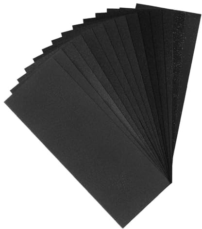 IBXWMNG 14 Pezzi Carta Abrasiva, 230x93 mm Vetrata,Grane 1000 1500 2000 3000 4000 5000 10000 Grinta, Sandpaper Vetro Impermeabile Levigatura a Secco e Umido