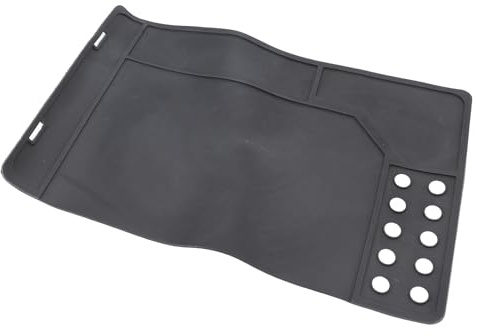 ZAWELIYO Tapis de Nettoyage Magnétique Antidérapant pour L'entretien de L'établi, Tapis Résistant à l'huile pour Les Travaux de Réparation D'accessoires de Voiture, 16,5 X 10,4 Pouces, Convient pour