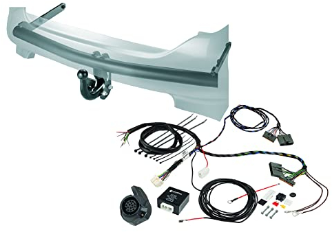 Westfalia starre Anhängerkupplung für Renault Kangoo (inkl Grand + Rapid) (BJ 02/2008-04/2013) - im Set mit 13-poligem fahrzeugspezifischem Westfalia Elektrosatz